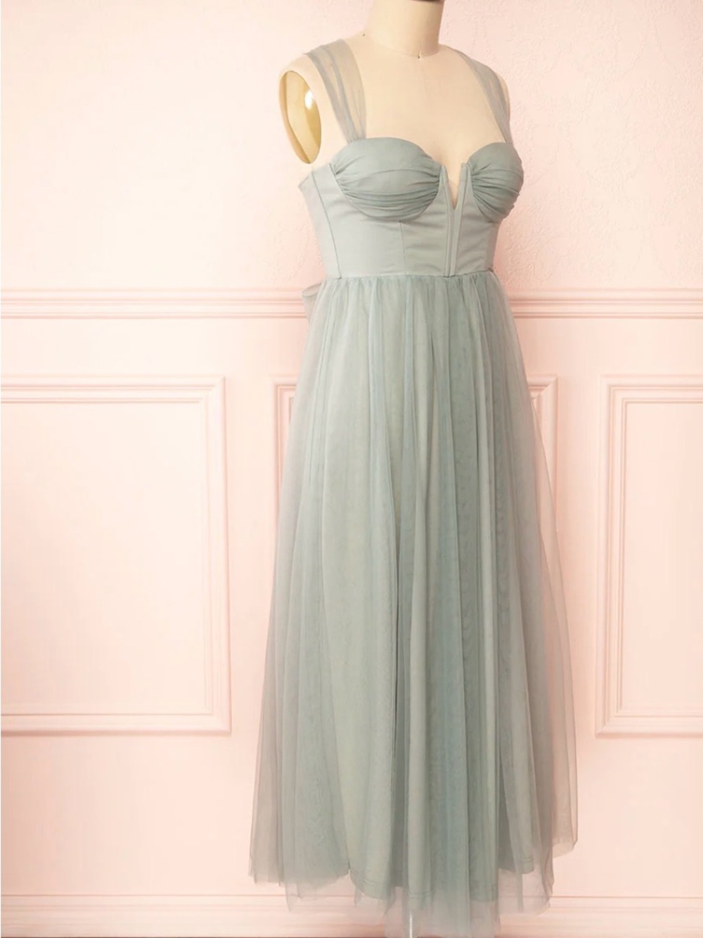 Lizzie Sage | Midi Tulle Dress w/ Corset